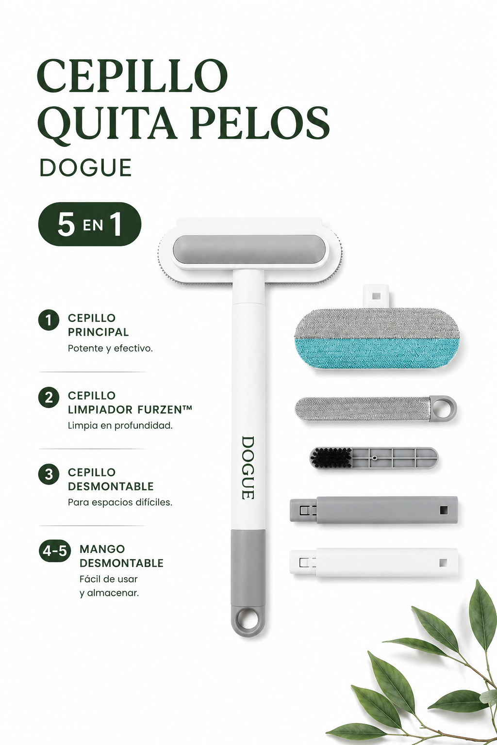 Cepillo Quita Pelos Dogue 4 En 1
