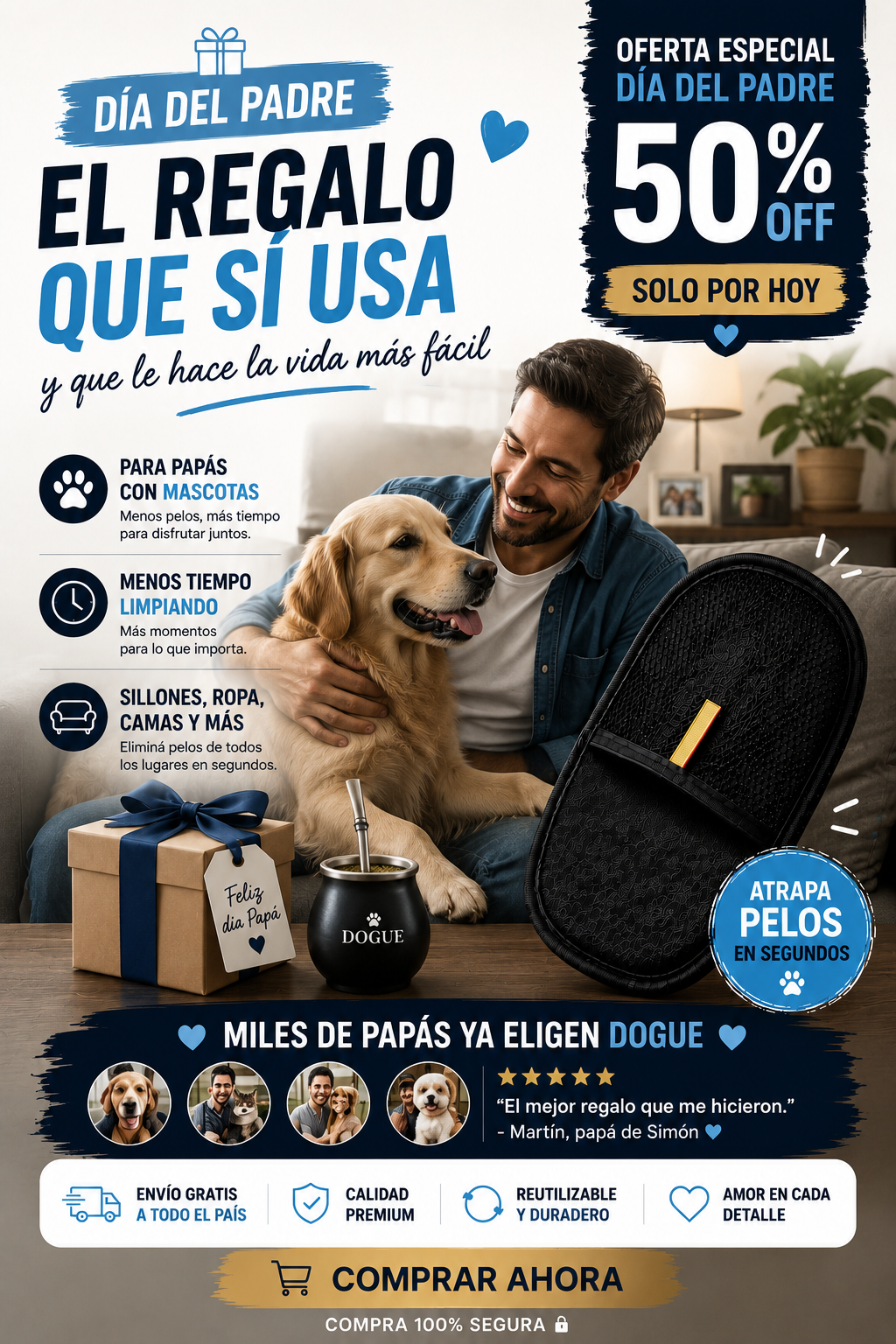 Guante Dogue® Quita Pelos Todas Las Superficies