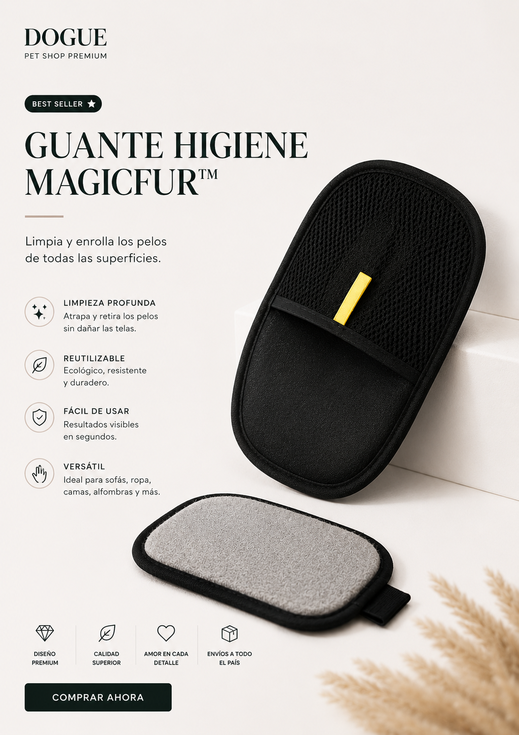 Guante Dogue® Quita Pelos Todas Las Superficies