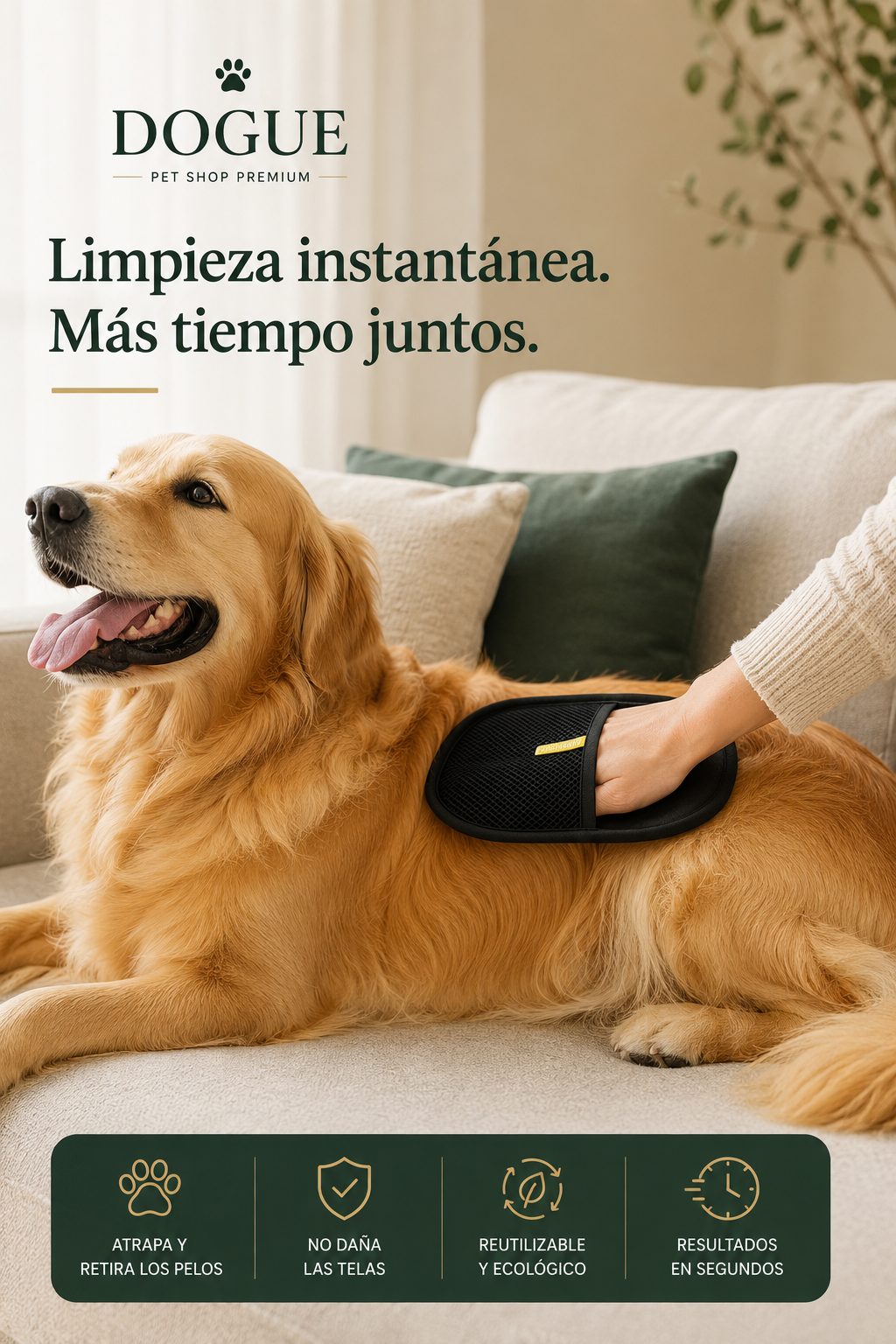 Guante Dogue® Quita Pelos Todas Las Superficies