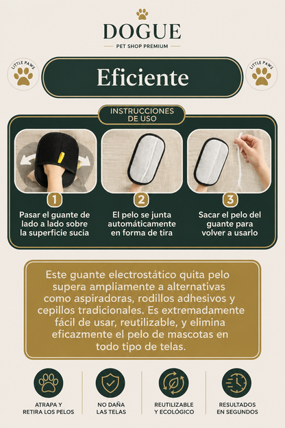 Guante Dogue® Quita Pelos Todas Las Superficies